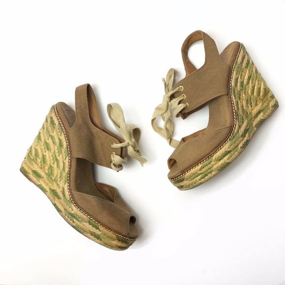 Tory Burch Shoes - Tory Burch 'Linley' Espadrille Wedges